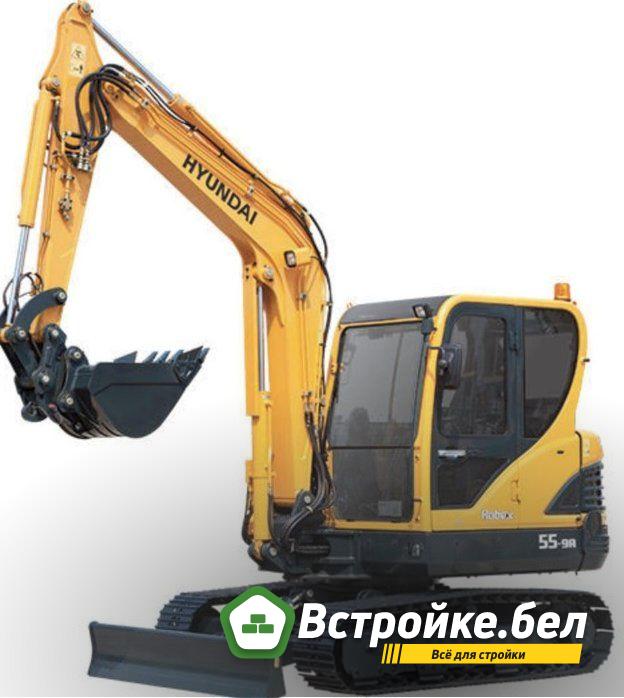 Гусеничный экскаватор Hyundai R55-9A купить от поставщика — Экскаватор